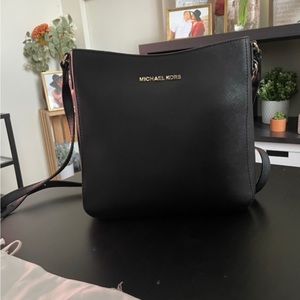 Michael Kors black leather
